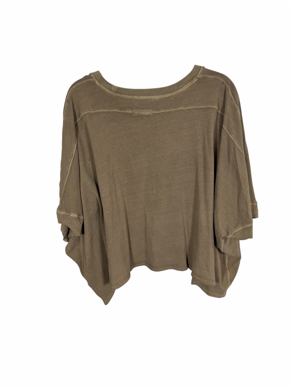 We The Free Relaxed Taupe Oversized Short Sleeve Tee - Picture 6 of 6